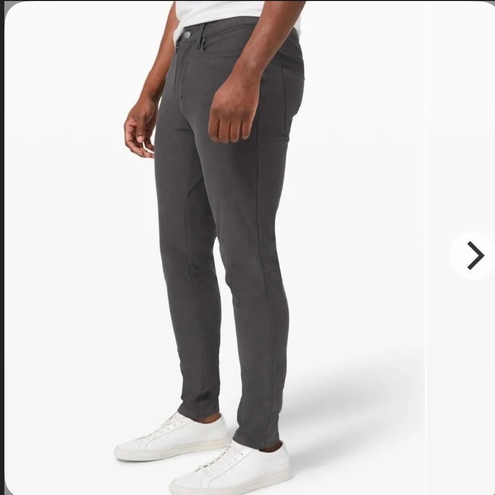 MENS Lululemon ABC Pant Skinny 34" *Utilitech Graphite Grey